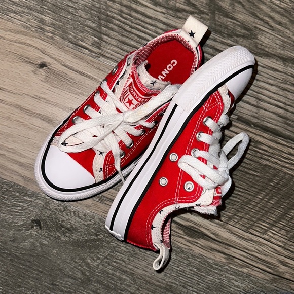 Converse Other - Converse all star sneakers red white blue flag stars kids size 13